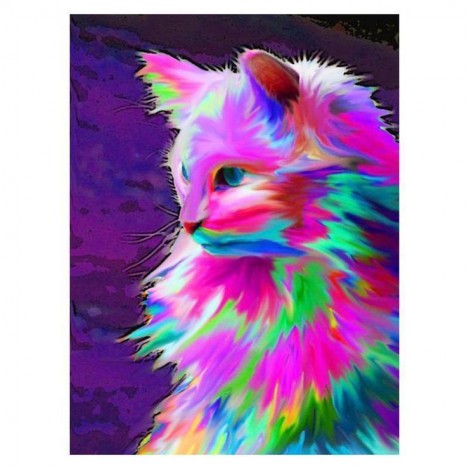 5D DIY Diamond Painting Kits Watercolor Cat