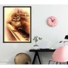 5D Diamond Painting Kits Warm And Lovely Owl on the piano