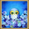 5D DIY Diamond Painting Kits Cartoon Blue Cute Owl