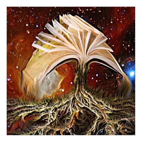 5D DIY Diamond Painting Kits Cartoon Fantasy Mystical Book Tree