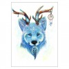 5D DIY Diamond Painting Kits Dream Cartoon Wolf with Horn
