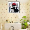 5D DIY Diamond Painting Kits Black White Watercolor Pet Dog