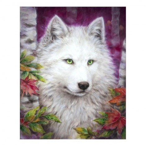 5D DIY Diamond Painting Kits Dream Special White Wolf