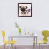 5D DIY Diamond Painting Kits Cute Gentle Dog With Flowers