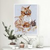 5D DIY Diamond Painting Kits Artistic Cat Family