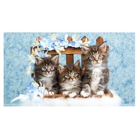 5D DIY Diamond Painting Kits Cartoon Cute Cats