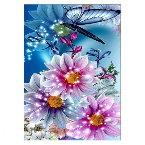 5D DIY Diamond Painting Kits Dream Special Butterfly Flowers