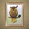5D DIY Diamond Painting Kits Lovely Cartoon Gold Owl