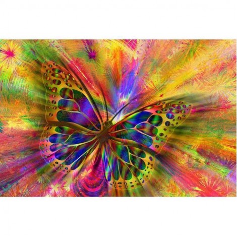 5D DIY Diamond Painting Kits Fantasy Dream Colorful Butterfly