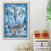 2019 Oil Painting Style Wolf Pattern 5d Diy Cross Stitch Diamond Painting Kits
