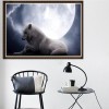 5D DIY Diamond Painting Kits Dream White Wolf Moon