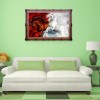 5D DIY Diamond Painting Kits Artistic Red and White Horse