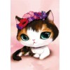 5D DIY Diamond Painting Kits Cartoon Cute Big Eyes Cat