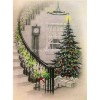 5D DIY Diamond Painting Kits Visional Christmas Tree By the Stairs