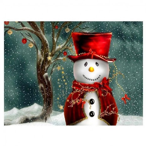 5D DIY Diamond Painting Kits Cartoon Christmas Snowman