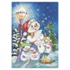 5D DIY Diamond Painting Kits Christmas Cartoon Snowman Family
