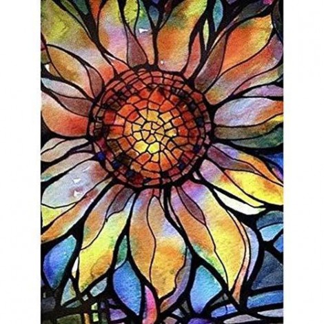 5D DIY Diamond Painting Kits Special Colorful Sunflower