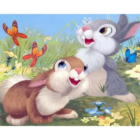 5D DIY Diamond Painting Kits Cartoon Rabbits