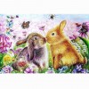 5D DIY Diamond Painting Kits Dream Cartoon Cute Loving Rabbits