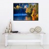 5D DIY Diamond Painting Kits Charming Autumn Forest Clear Lake