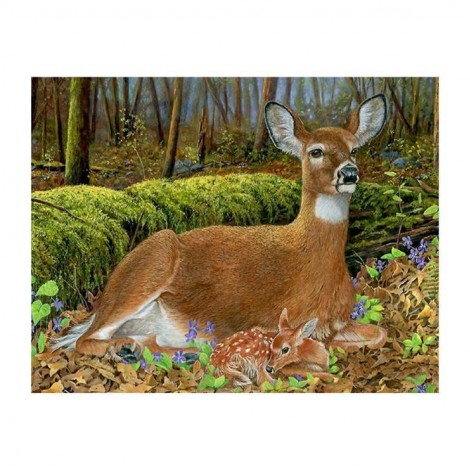 2019 New Hot Sale Cute Deer Wall Decor 5d Diy Diamond Painting Kits