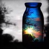 5D DIY Diamond Painting Kits Dream Colorful Bottles Sunset Landscape
