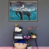 5D DIY Diamond Painting Kits Fantasy Beauty and Elephant in the Sea