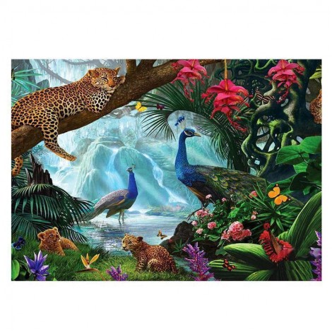 5D DIY Diamond Painting Kits Dream Animals Forest Peacock