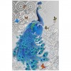5D DIY Diamond Painting Kits Cartoon Beautiful Blue Peacock