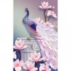 5D DIY Diamond Painting Kits Artistic Pink Peacock