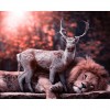 2019 Hot Sale Wall Decor Deer Lion 5D DIY Diamond Painting Kits