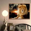 5D DIY Diamond Painting Kits Cool Lion Sunset Scene