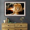 5D DIY Diamond Painting Kits Cool Lion Sunset Scene