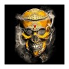 5D DIY Diamond Painting Kits Special Skull Gold