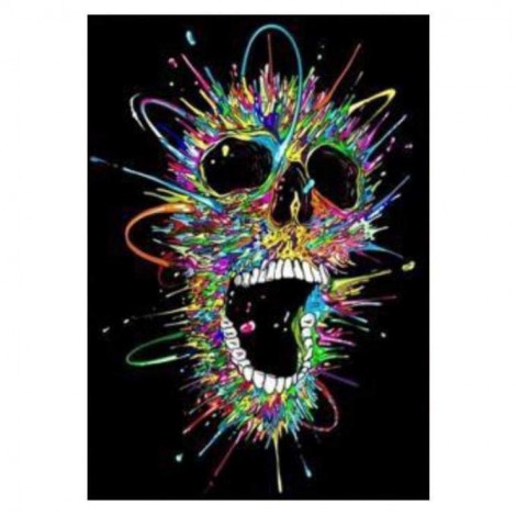 5D DIY Diamond Painting Kits Colorful Artistic Skull