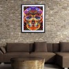 5D DIY Diamond Painting Kits Colorful Fire Skull