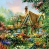 2019 Oil Painting Style Cottage Villa 5d Diy Diamond Painting Kits