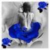 5D DIY Diamond Painting Kits Dream Beautiful Girl and Blue Roses