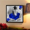 5D DIY Diamond Painting Kits Dream Beautiful Girl and Blue Roses