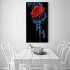 5D DIY Diamond Painting Kits Romantic Red Roses Blue Smoke