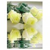 5D DIY Diamond Painting Kits Romantic Pretty Yellow Roses