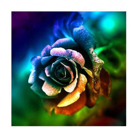 5D DIY Diamond Painting Kits Dream Different Colorful Rose