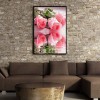5D DIY Diamond Painting Kits Pretty Pink Roses With Reflection