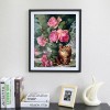 5D Diamond Painting Kits Roses With Cat