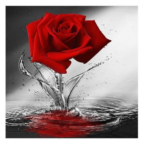 5D Diamond Painting Kits Wall Decoration Popular Red Rose