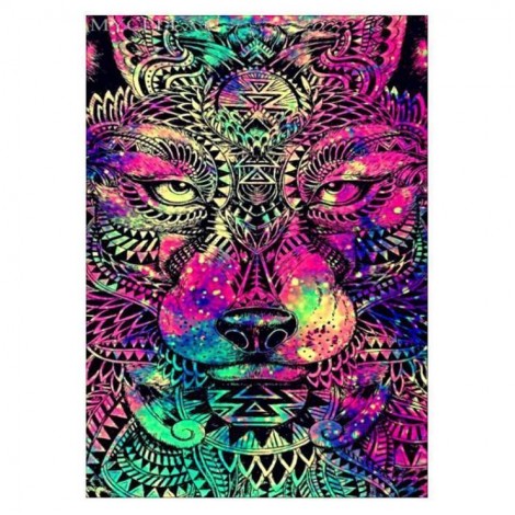 5D DIY Diamond Painting Kits Bedazzled Special Colorful Tiger