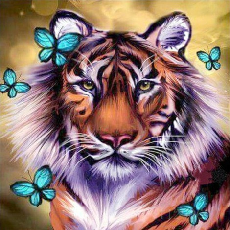 5d Diy Crystal Painting Kits Tiger Pattern
