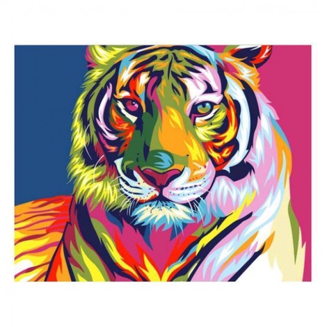 5D Diamond Painting Kits Watercolored Animal Cool Tiger