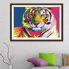 5D Diamond Painting Kits Watercolored Animal Cool Tiger