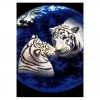 5D DIY Diamond Painting Kits Cartoon Dream Animal Loving Tigers